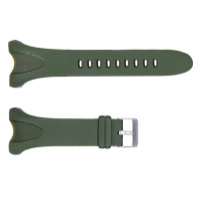 Ремінець для годинника Skmei 1326AG Army Green, каучуковий браслет 12 мм, колір хакі