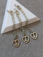 Удлинитель с карабином/  Сталь/ Карабин 12 мм/ цепь 5 см