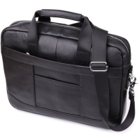 Деловой портфель для мужчин из натуральной кожи Vintage 23039 Черный