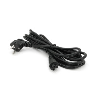 Кабель питания Schuko PC-186 CEE7/7-IEC C5, 3.0M, 0.75mm, для ноутбука, OEM Q15/120