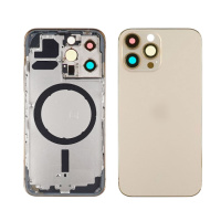 Корпус для Apple iPhone 13 Pro Gold (золотистый) с задним стеклом, рамкой и стеклом камеры
