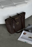 Сумка Michael Kors Charlotte Top Zip Tote Shoulder Bag шоколадний