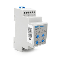 Реле контроля фаз CHINT NJYB3-13 AC220V,3F4P,Защита U+(1,05~1,3)*Us/U-(0,7~0,95)*Us,Задержка 0,1~10с,обрыва/последовательности фаз/баланс20%,1CO+1NO