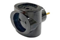 Тройник черный «Tuna» 55×60мм (88309)