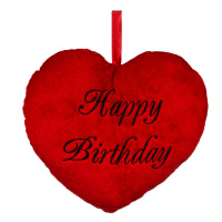 Серце плюшеве «Happy Birthday»