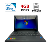 Ноутбук Lenovo G50-30 / 15.6« (1366x768) TN / Intel Celeron N2830 (2 ядра по 2.16 - 2.41 GHz) / 4 GB DDR3 / 320 GB HDD / Intel HD Graphics / WebCam