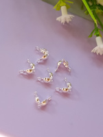 .Каллоты / гипоаллергенные  сплав/  5 шт / серебро/