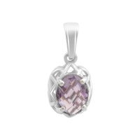 Серебряная подвеска CatalogSilver с аметистом 1.017ct (2179115)