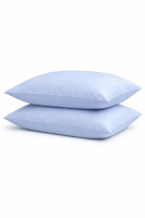 Комплект наволочок Ecotton 50х70 см із сатину 2 шт (арт. 14-4206) Pearl Blue світло-блакитний