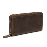 Шкіряний клатч із вінтажної шкіри 74007-1DB