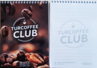 Фирменный блокнот для записей Turcoffee