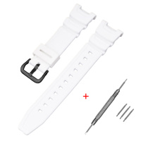 Ремінець для годинника Casio SGW-100 White BK білий полімерний, 20.6 см (1051-1062)