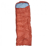 Спальный мешок зимний до -15° широкий 200*70см с капюшоном спальник одеяло с чехлом для переноски Красный