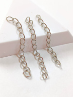 Удлинители. Длина - 5 см. Упаковка 10 шт. Цвет - сталь