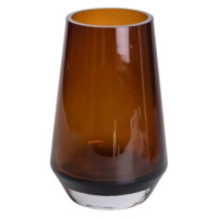 Ваза для цветов стеклянная 22 см стеклянная из цветного стекла 1.7 л Коричневая HP-10-26