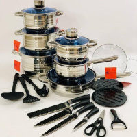 Набір каструль із нержавіючої сталі 24 предмети Top Kitchen TK-00099