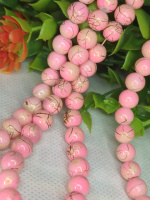 Бусины керамика/ 8 мм/ цена за 1 шт/ розово персиковый