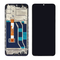 Дисплей для Realme 5/ 5i/ 6i/ C3 с чёрным тачскрином и корпусной рамкой