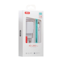 Мережевий Зарядний Пристрій XO L35D Lightning 2USB 2.1A