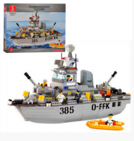 Конструктор «Военный корабль» Sluban 619930/M 38 B 0125, 461 деталей.