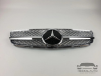 Тюнинг Решетка радиатора Mercedes SL-Class R230 2006-2008год (SL Chrome)