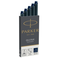 Чернила для перьевых ручек Parker Картриджи Quink / 5шт темно синие (11 410BLB)