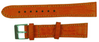 Шкіряний жіночий ремінець для годинника Mykhail Ikhtyar Ш18 мм оранжевий