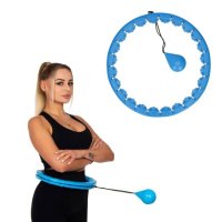 Хулахуп для похудения Hoola Hoop Massager Голубой спортивный обруч для талии масажний обруч для похудения (ST)