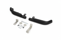 Задние двойные угловые дуги AK003 Double Black (нерж. сталь) для Hyundai Santa Fe 2 2006-2012 гг