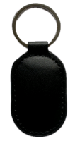 Бесконтактный брелок ID Em-Marine 125 КГц (EM-Leather овальный) в кожаном чехле, цвет черный