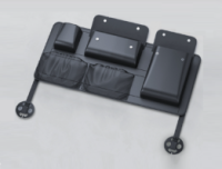 Автомобильний органайзер CABULE в багажник, 90x45см, крепление к задним сидениям ремнями, 5 отделений, PV-кожа, черный