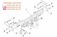 Тягово-сцепное устройство (фаркоп) Kia Optima (2016-2020)