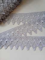 Кружево / 6.5 см / серый