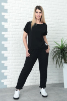 Літній костюм зі штанами на резинці «My day» оптом | Батал