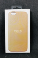 Чохол-накладка Apple Leather Case iPhone 5  5s  SE Gold