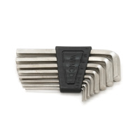 Набор шестигранных L-образных ключей 8шт (1.5/2/2.5/3/4/5/5.5/6мм), 75г,черный