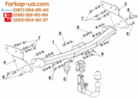 Тягово-сцепное устройство (фаркоп) Mazda CX-9 (2012-2015)