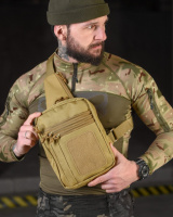 Нагрудна сумка кобура Silver knight coyot ВТ3951