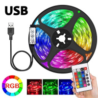 Светодиодная RGB LED подсветка USB 2м с пультом