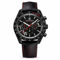 Чоловічий годинник Pagani Design PD-1779 Black-Red з сапфіровим склом та механізмом Seiko VK63