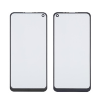 Стекло тачскрина с OCA плёнкой для TECNO Spark 5 Pro (KD7) чёрное с олеофобным покрытием, закалённое