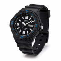 Чоловічий годинник Casio MRW-200H-1B2 — спортивна модель з водозахистом 10 ATM та мінеральним склом