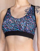 Спортивний жіночий топік - Конфетті  70-75, 80-85, 90-95