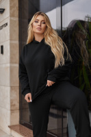 Спортивний костюм худі та джогери «Dante» | Батал | Розпродаж моделі Чорний, 54-56