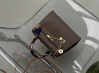 Сумка Hermes Kelly Medium size з хустинкою мокко