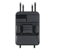 Автомобильний органайзер CABULE на передние сидения, 62x44см, крепление к сидениям ремнями, 6 отделений, PV-кожа, черный