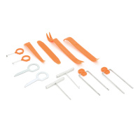 Инструмент для съема дверных карт/декоративных панелей, 12 предметов, ABS/сталь, BOX