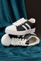 Кросівки жіночі демісезонні, колір чорно-бежевий, 248RBK10