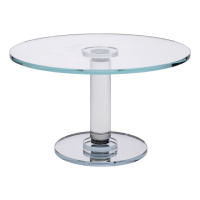 Тортовница стеклянная на ножке 30×19 см см подставка для торта, капкейков прозрачная HP-4-82S