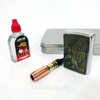 Запальничка бензинова в подарунковій коробці N11, подарункові запальнички, подарунок запальничка хлопцю.